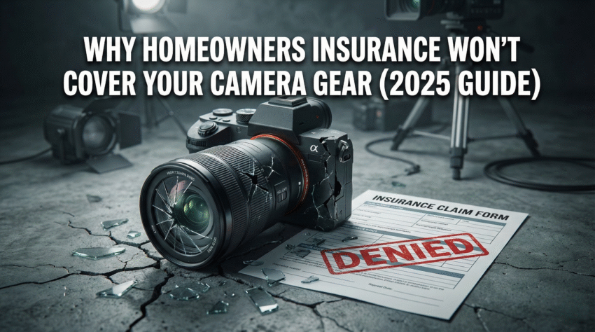 Broken camera lens insurance claim
