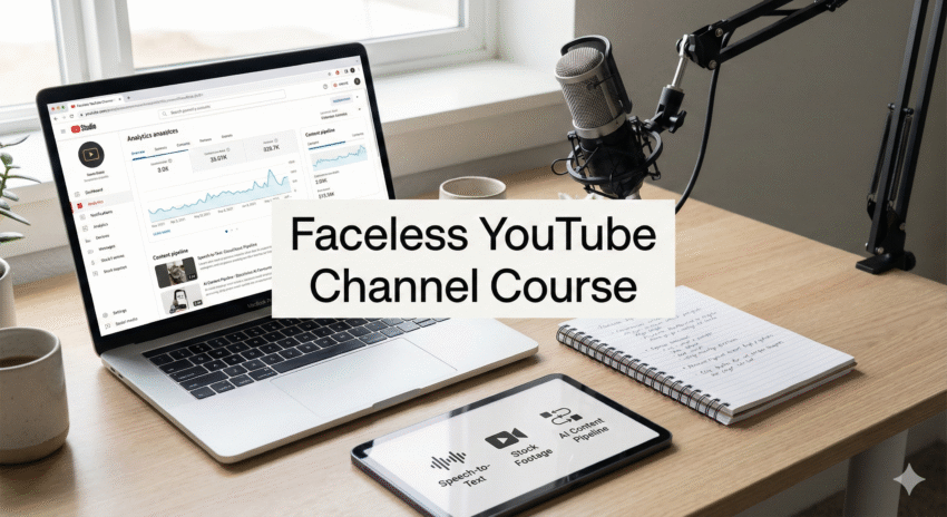 Faceless YouTube channel course