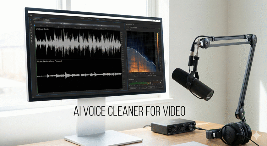 AI voice cleaner for video